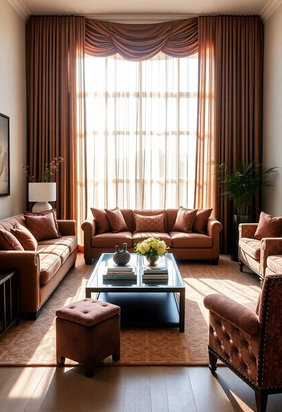 earthy tones and textures