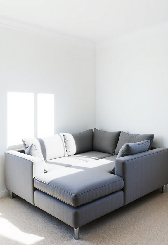 efficient corner furniture setup