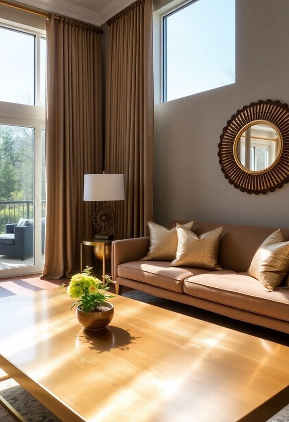 elegant metallic color scheme