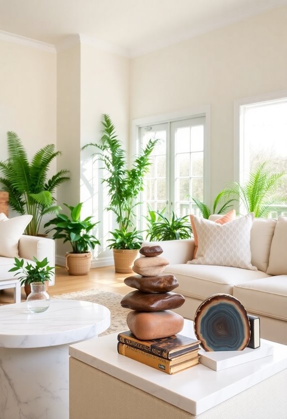 elegant natural stone decor