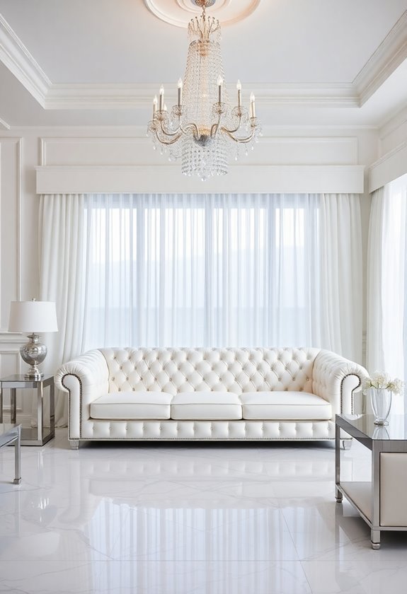 elegant white interior design