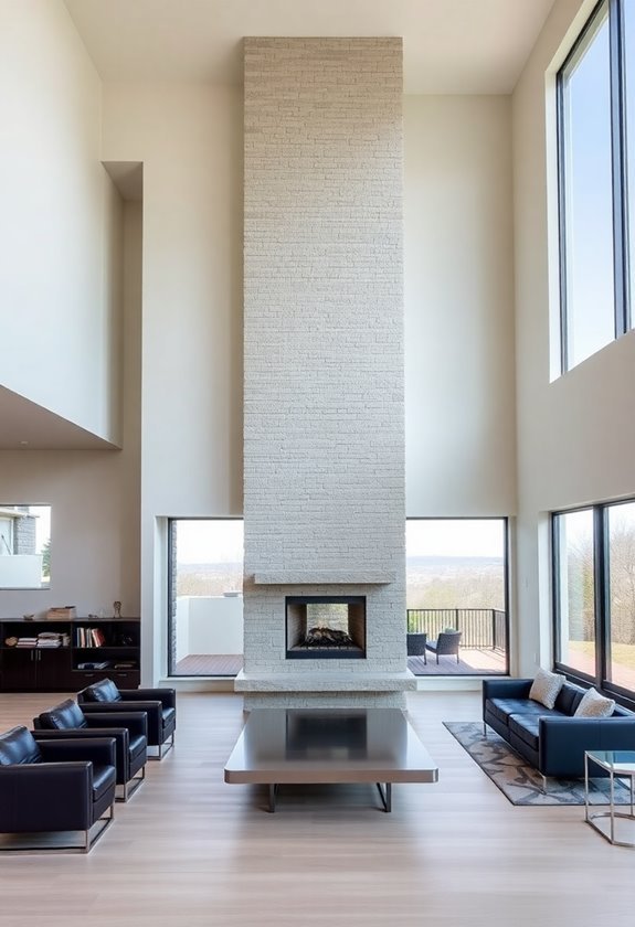elevated dual sided hearth