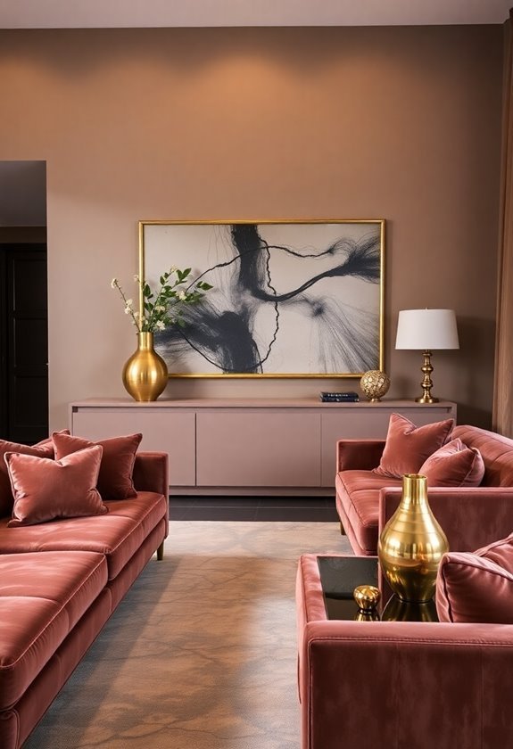 embracing metallic accents elegantly