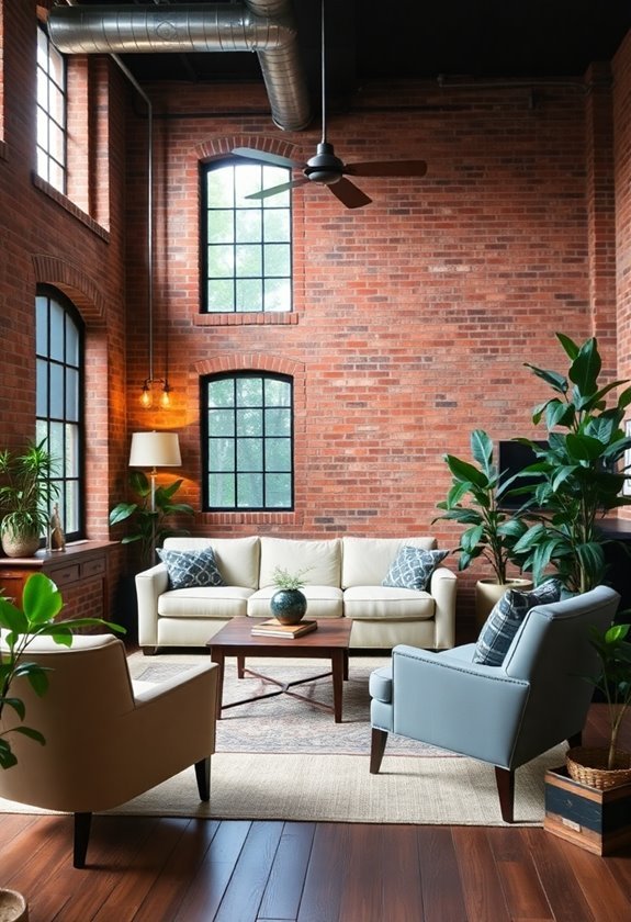 exposed brick interior design