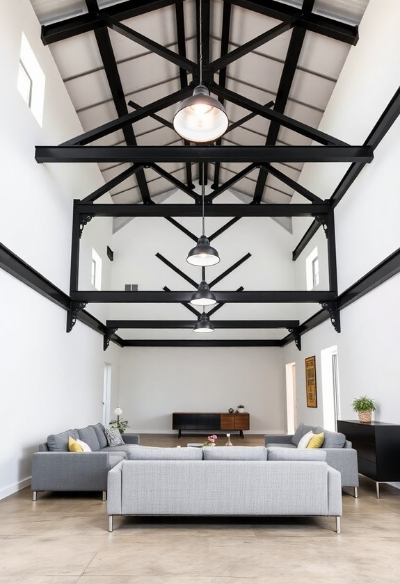 exposed structural roof design