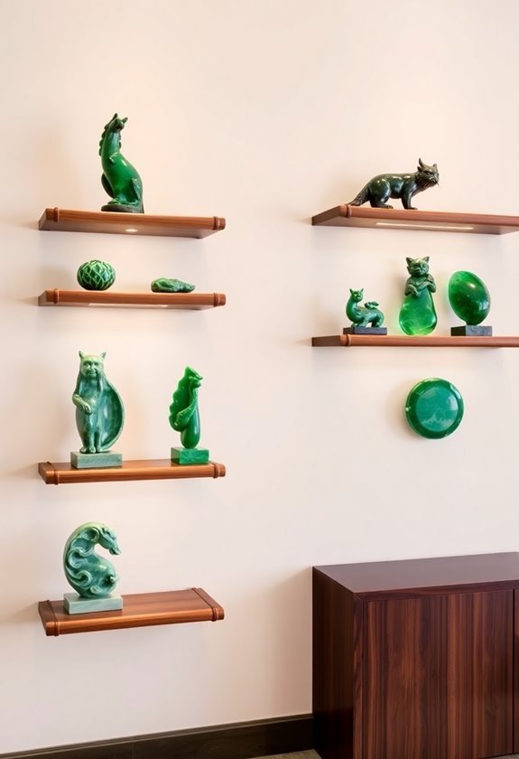 exquisite jade display stands