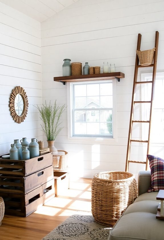 farmhouse style storage ideas