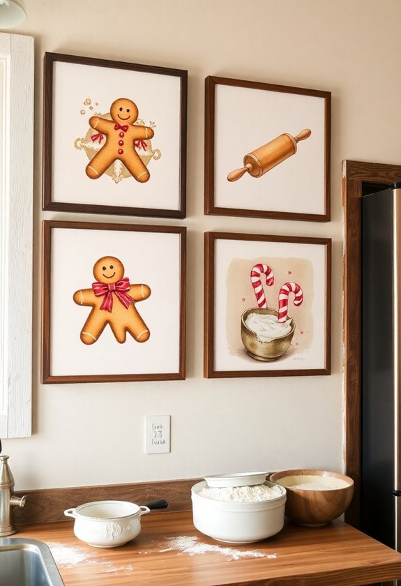 festive baking art display