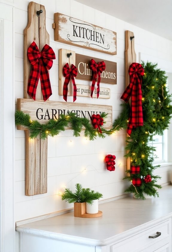 festive cooking guidelines display