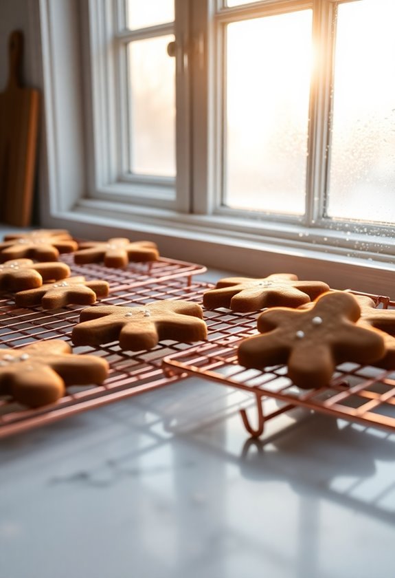 festive gingerbread cookie arrangements