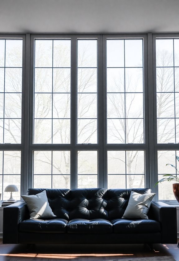framed display of windows