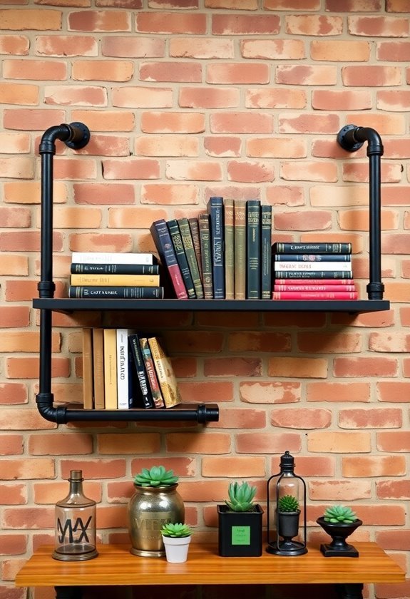 industrial steel pipe shelving
