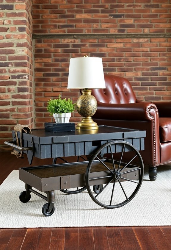 industrial style side tables
