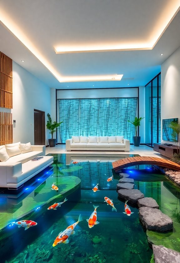 koi pond design elements