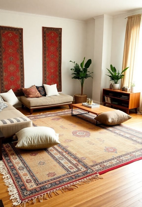 layering area rugs stylishly