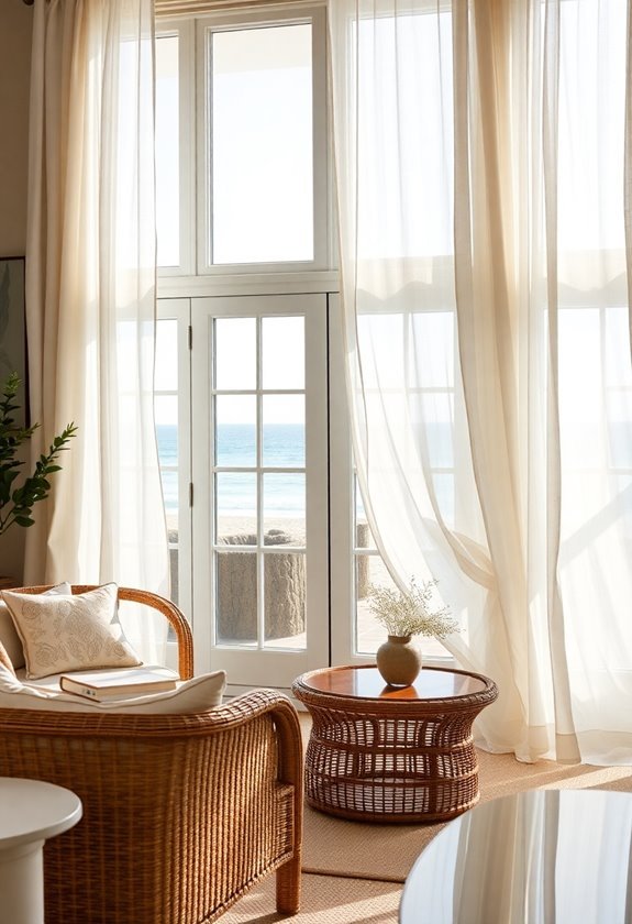 light and airy curtains