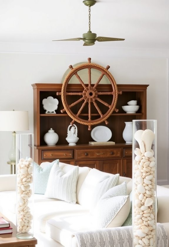 marine inspired decorative elements