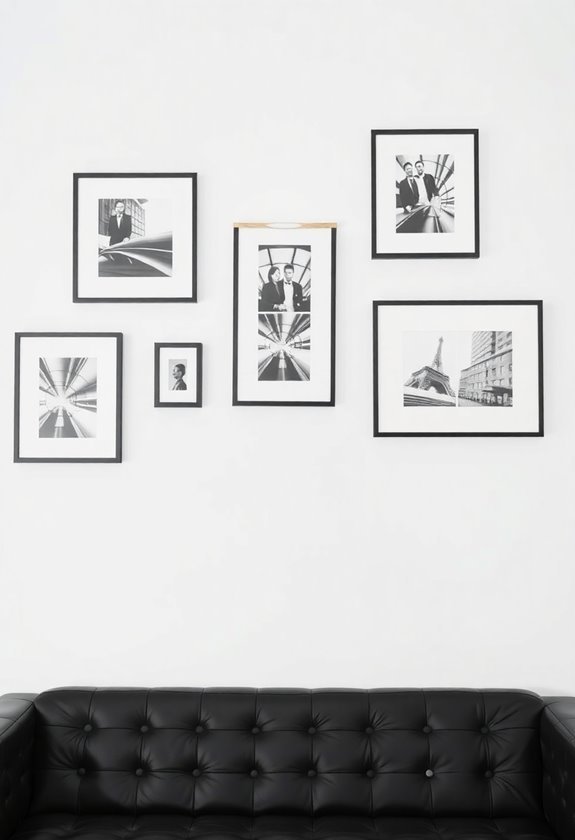 modern art display showcase