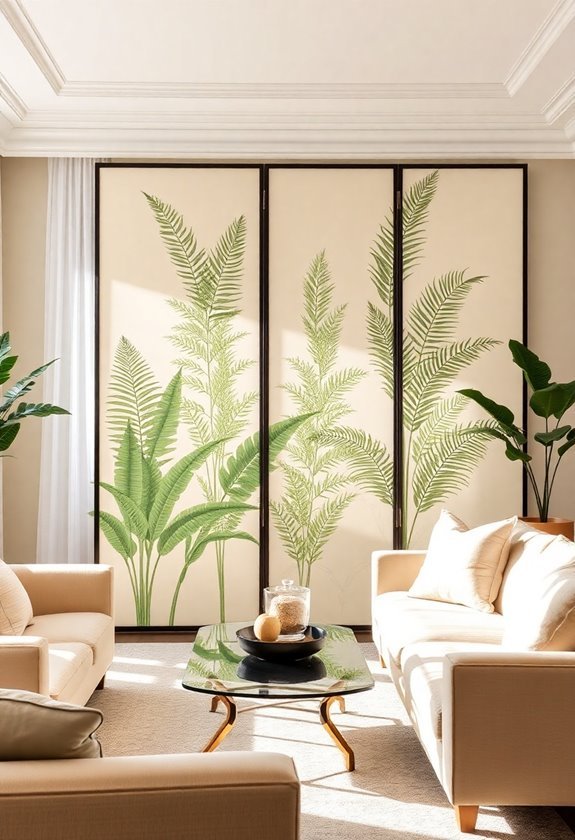 nature inspired decorative partitions