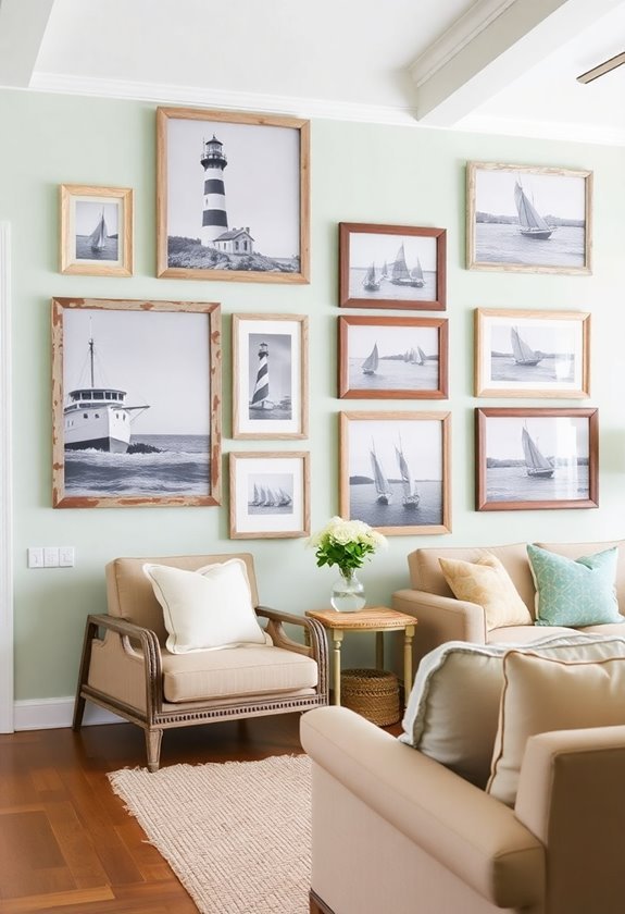 nautical imagery exhibition showcase