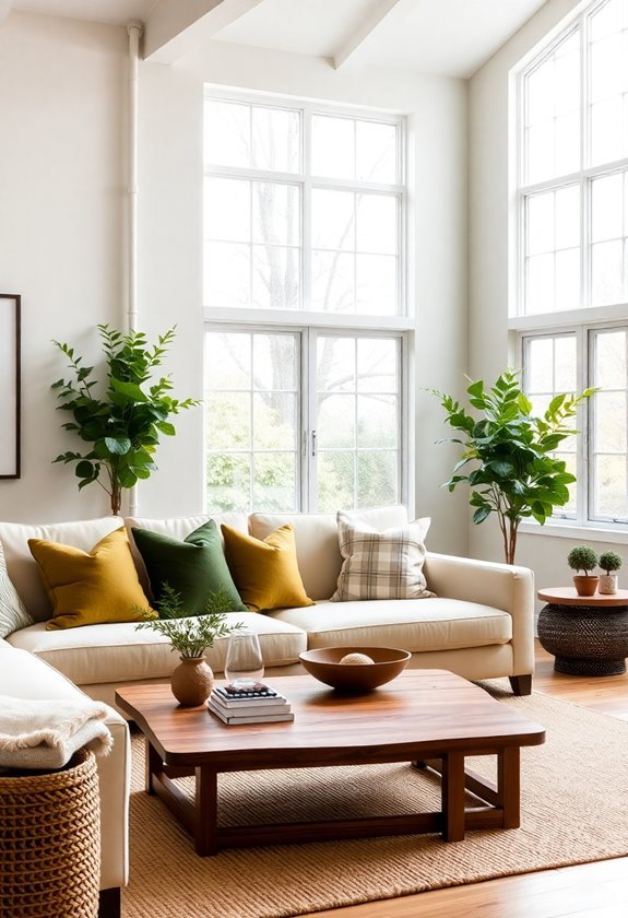 organic and earthy hues