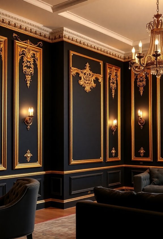 ornate gold decorative trim