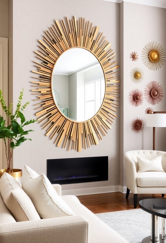radiant sunburst wall art
