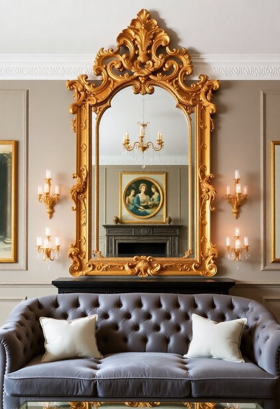 reflecting chic elegance