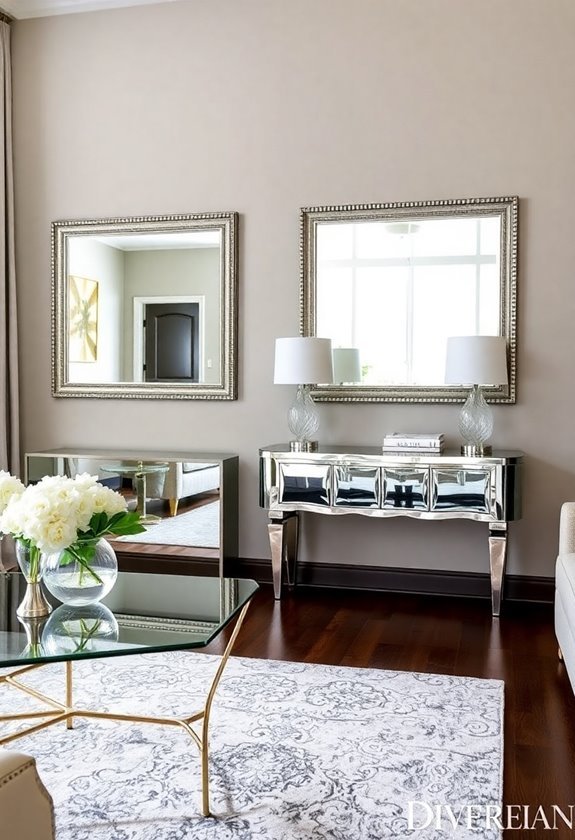reflective decor items