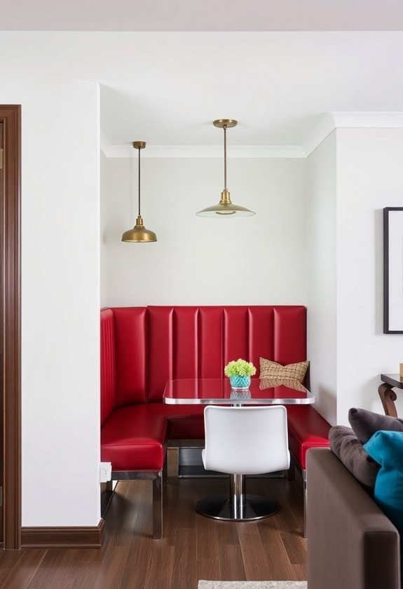 retro restaurant seating arrangements