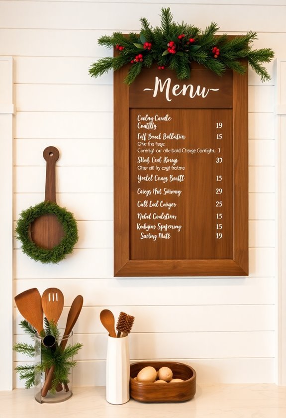 rustic holiday dining decor