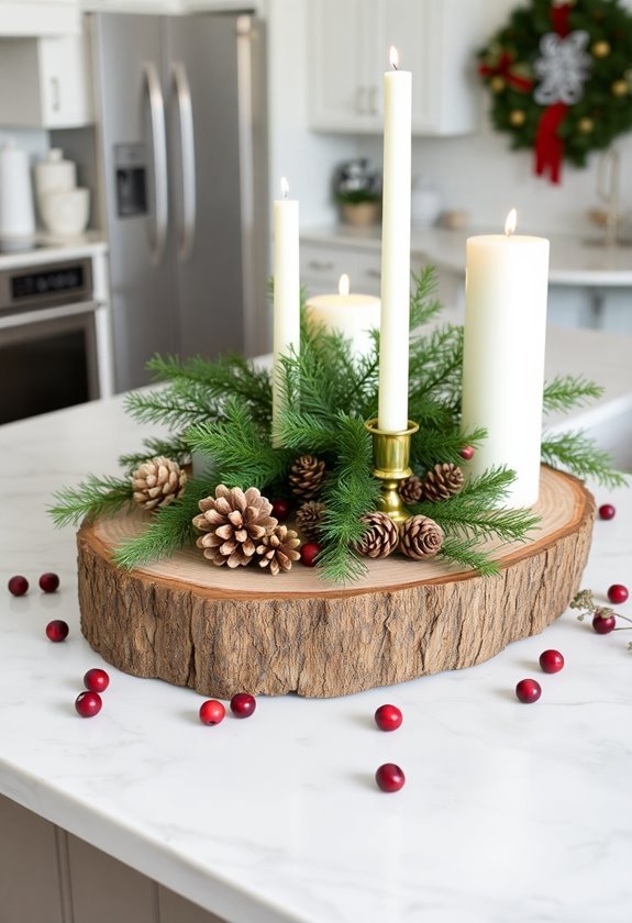 rustic wooden table decoration
