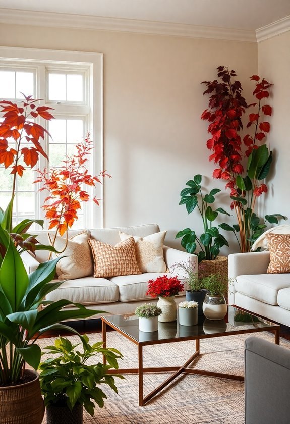 seasonal floral home accents