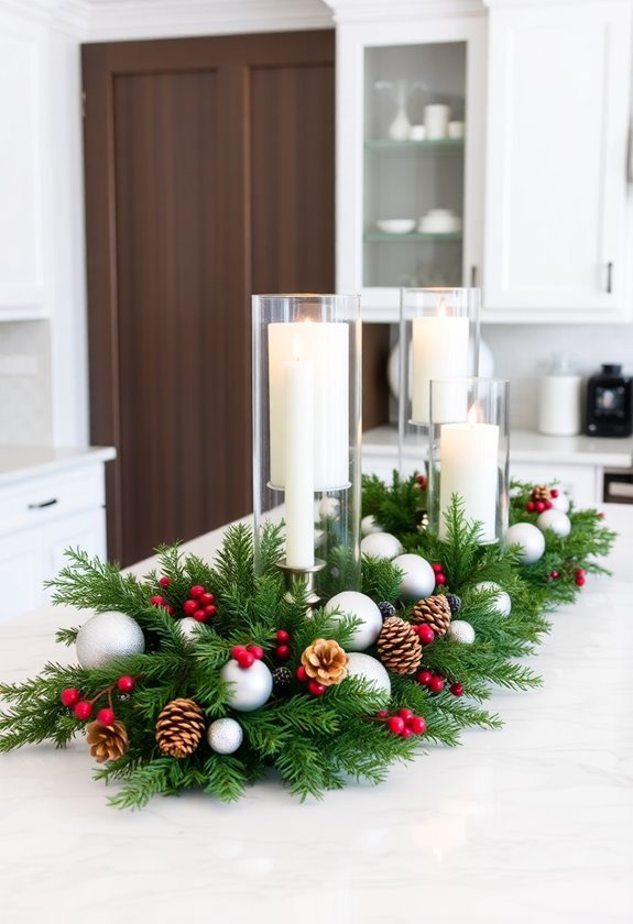 seasonal plant arrangement display