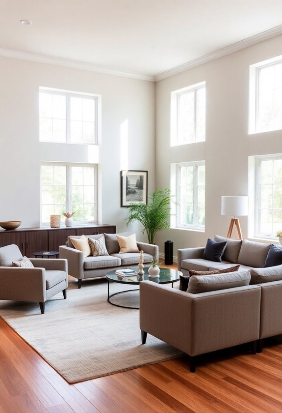 select appropriately sized furniture
