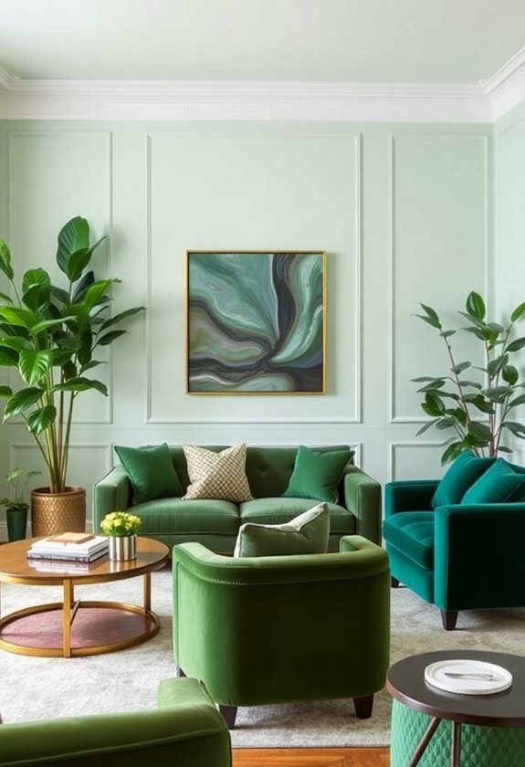 shades of green harmony