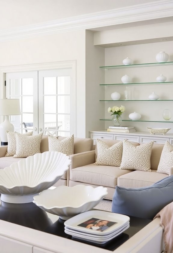 shell themed design accents