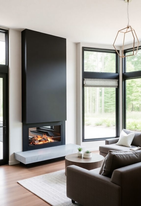sleek contemporary corner aesthetic