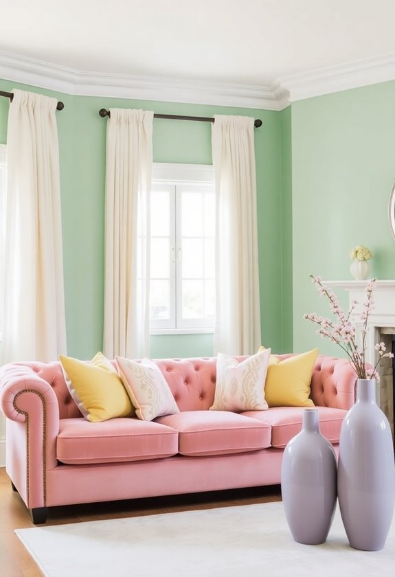 soft hue combinations displayed