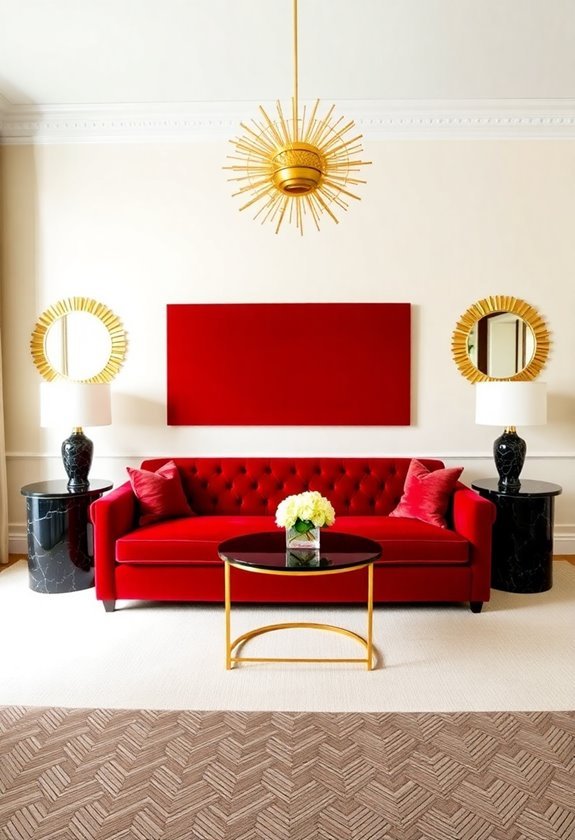 stylish retro interior design
