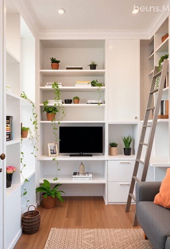 utilize vertical storage solutions