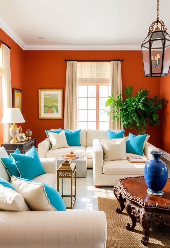 vibrant coastal color scheme