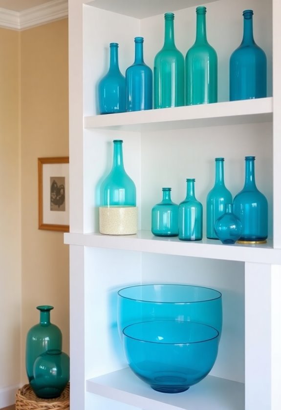 vibrant decorative glass elements