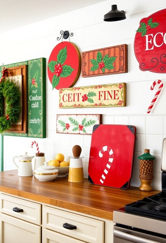 vintage holiday kitchen decor