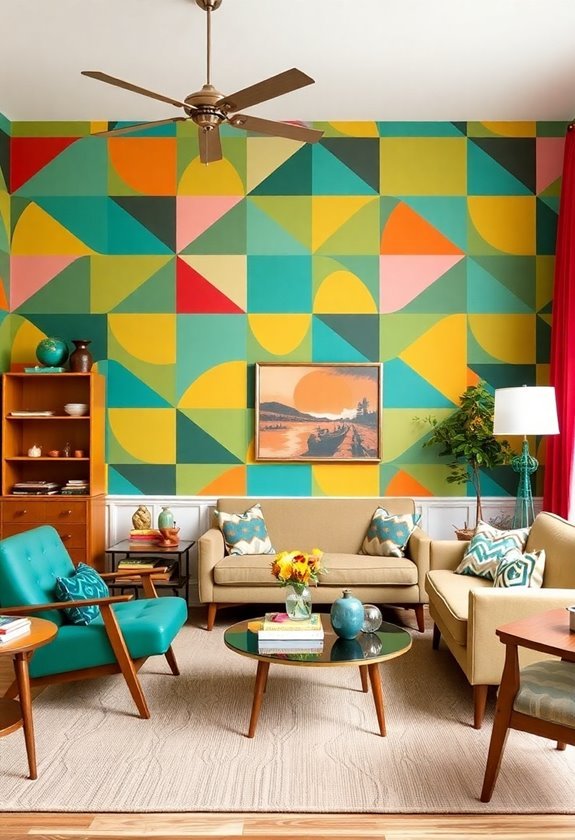 vintage patterned wall decor